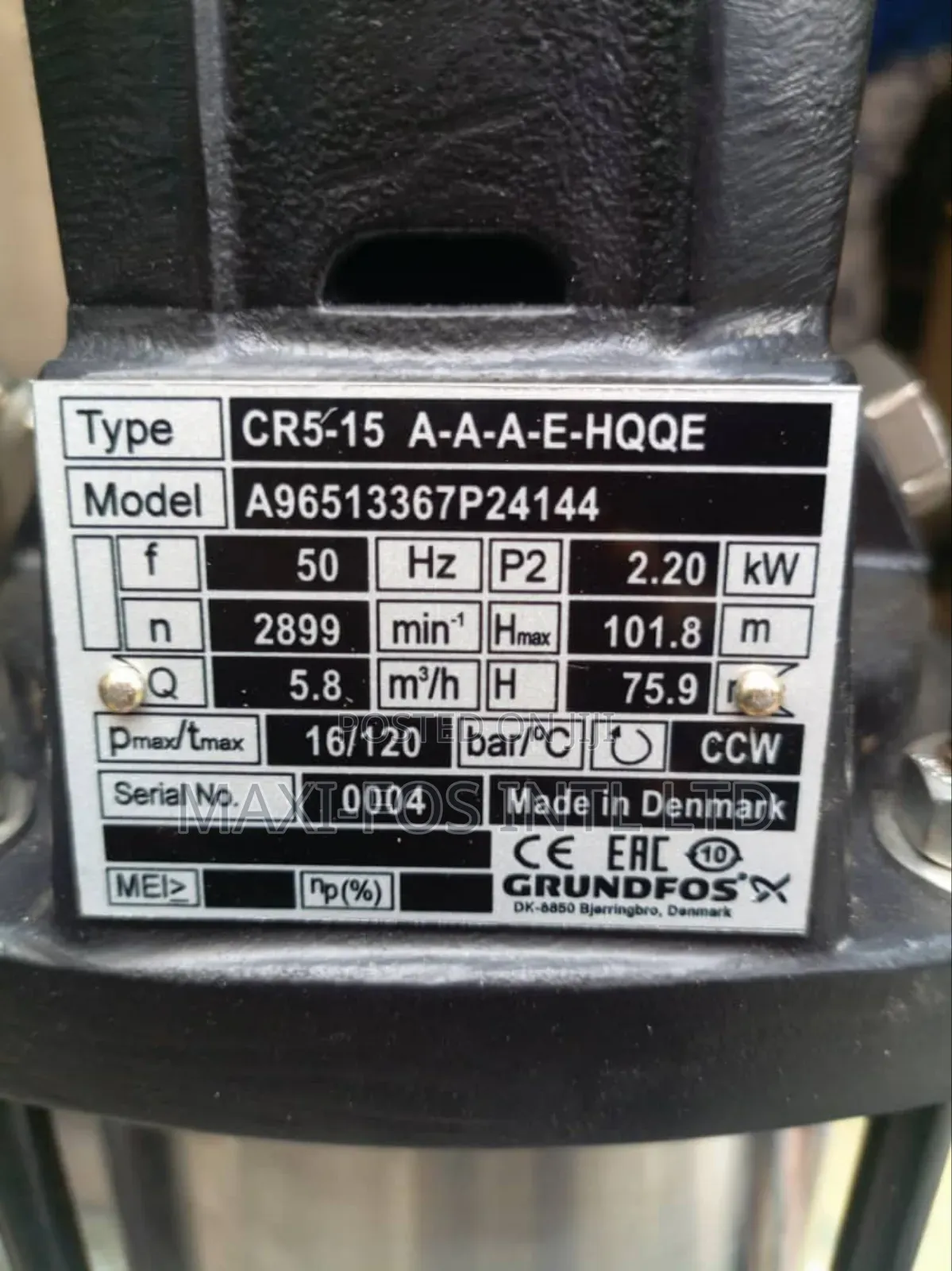 Grundfos Vertical Pump