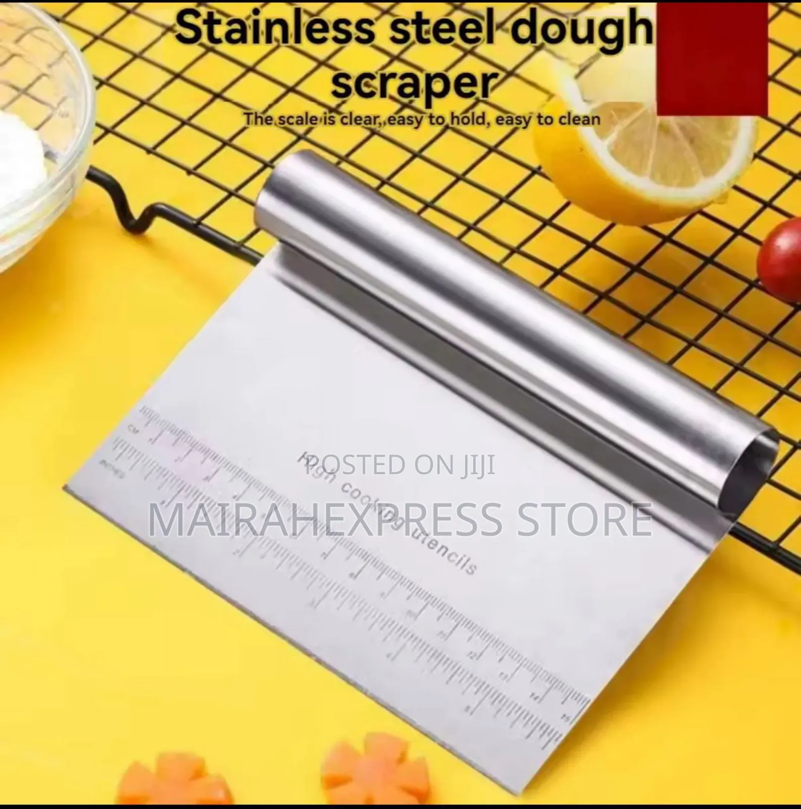 Multipurpose Pastry Cutter, Scraper, and Decorator,