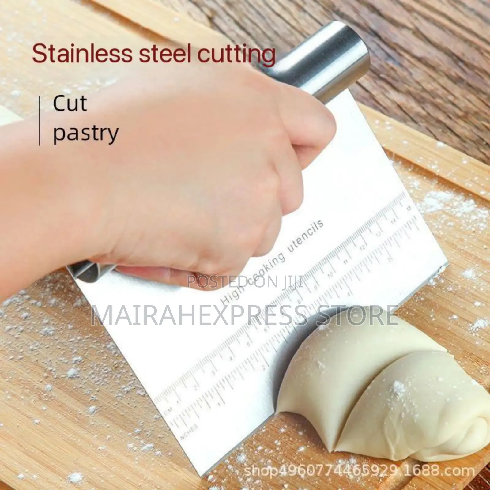 Multipurpose Pastry Cutter, Scraper, and Decorator,
