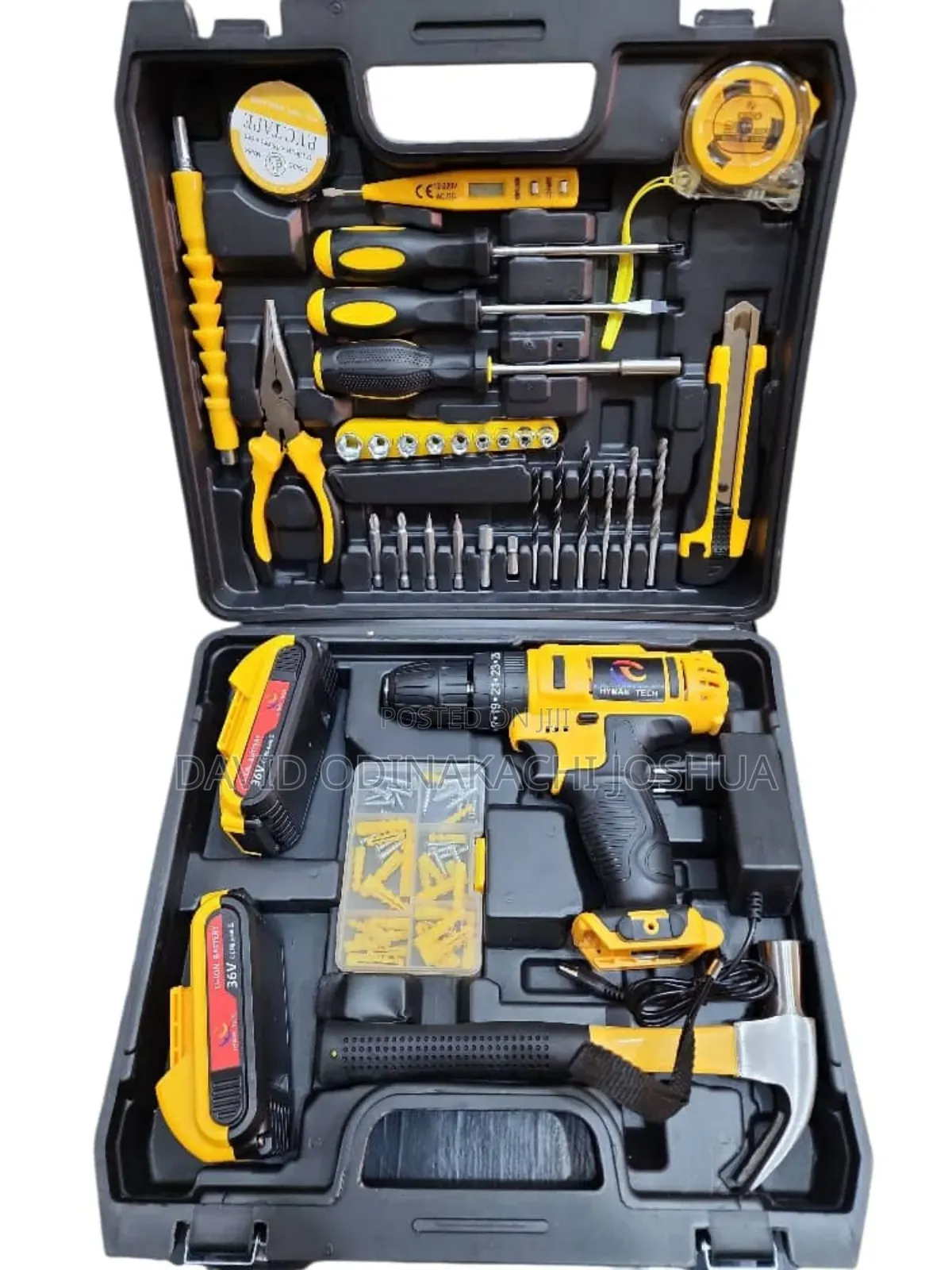 Hyman Cordless Drill Driver 10mm, 1500mah 2 Battery