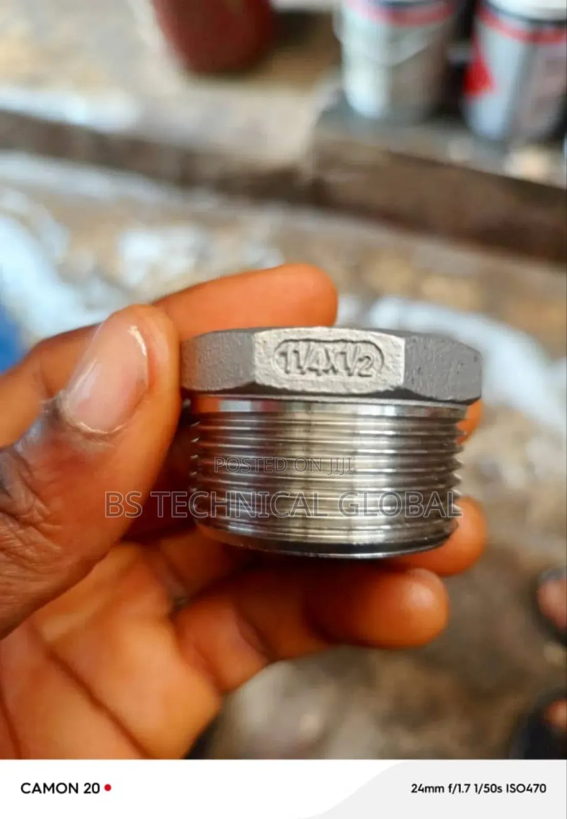 11/2"x1/2" Bushing Stainless