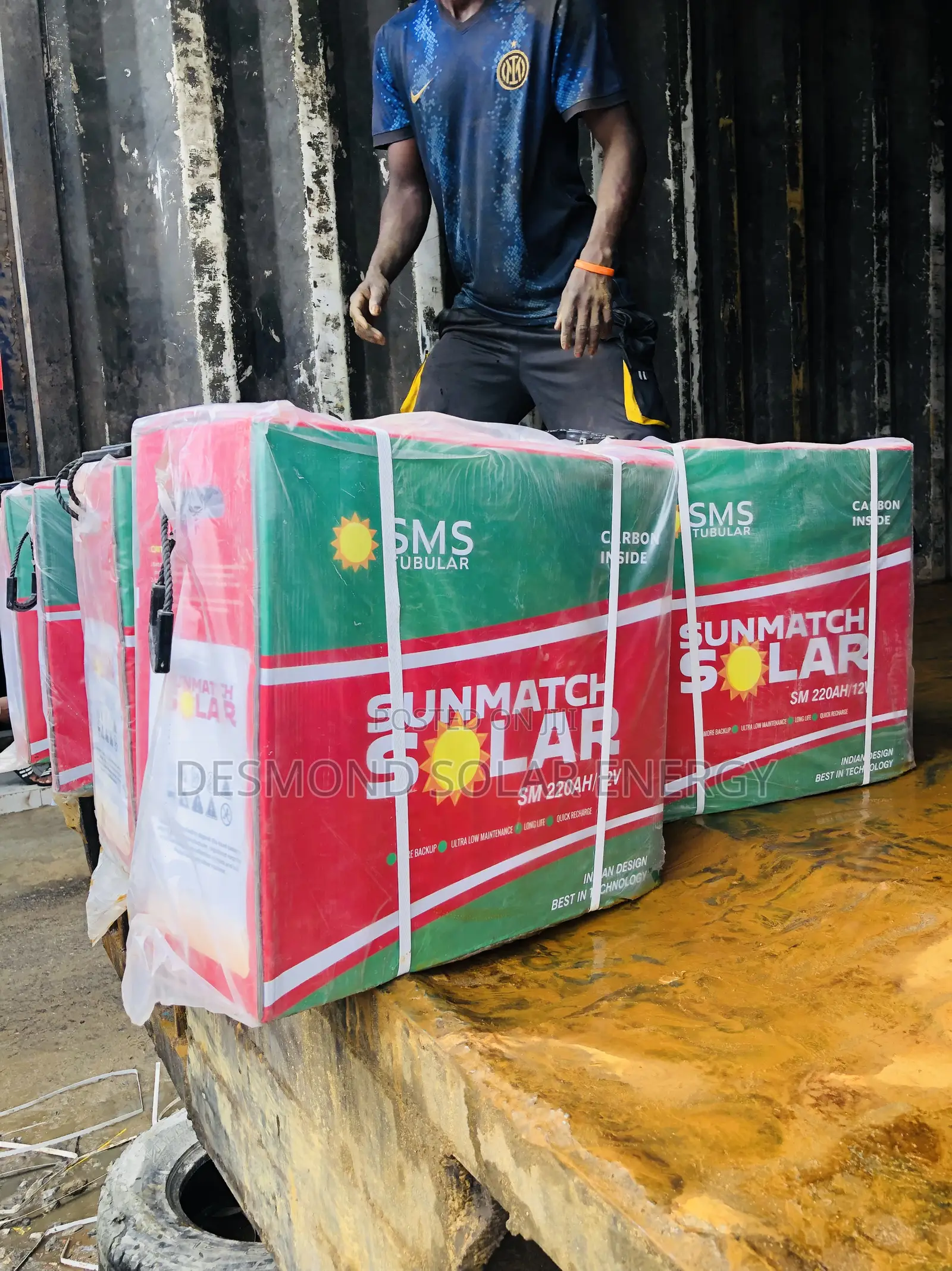 Solar Snms 220ah 12v SMS Solar Tubular Battery Available Now With 1 Year Warranty ...