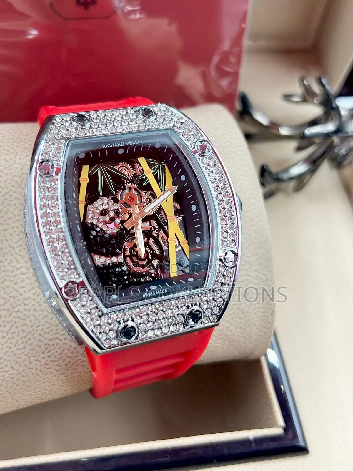Richard Mille Skeleton Red Rubber Strap Watch in Ipaja - Watches ...