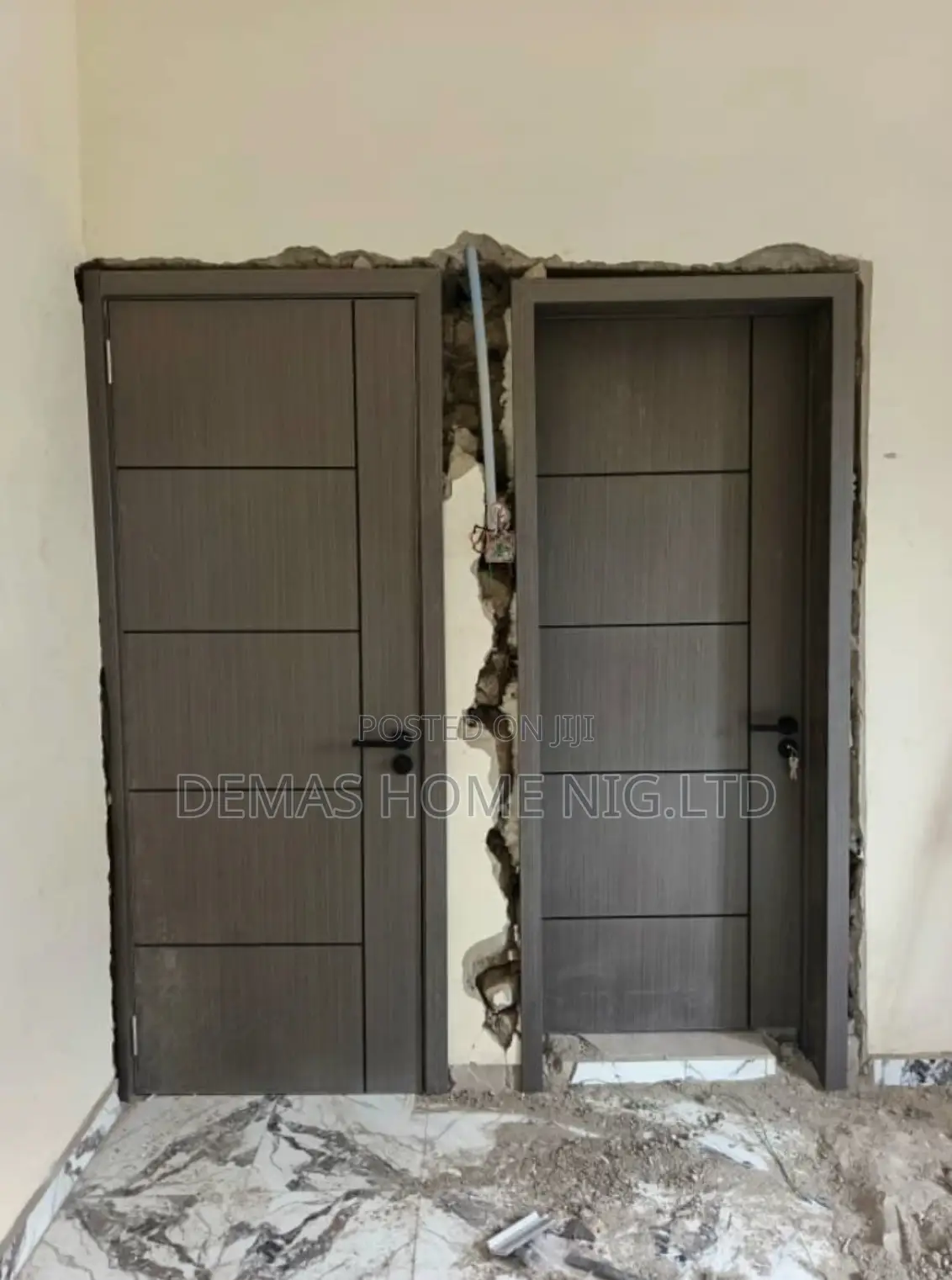 Gray Wooden Door