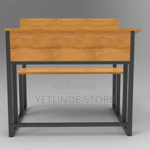 Double Seater Classroom Desk With Metal Frame