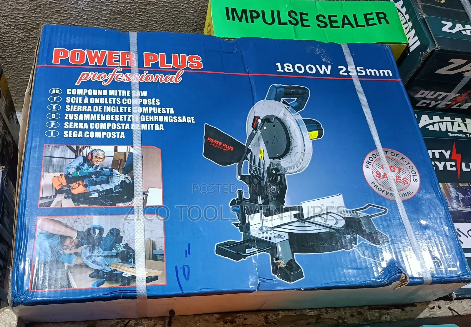 Powerplus Miter Saw 1800w 255mm