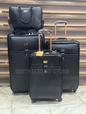 High Quality Luxury Set of 4 Six Karat Leather Bag