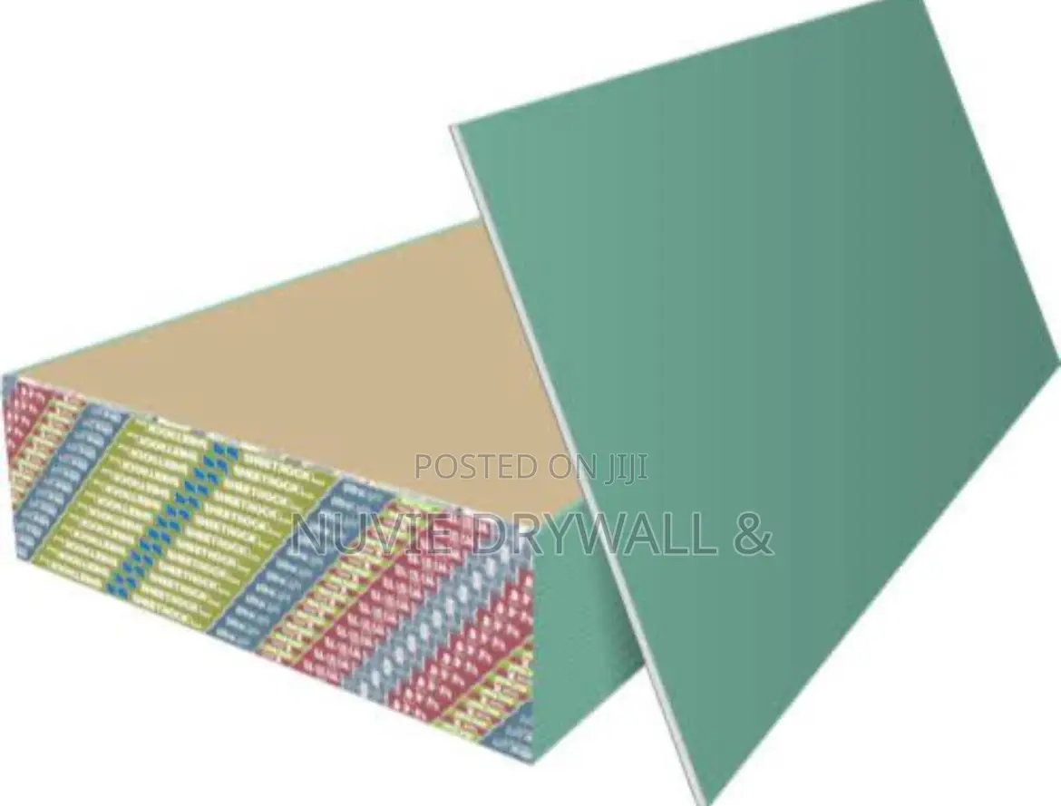 Moisture Resistant Plaster Board (Green Board) 1.2mx3mx12mm