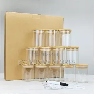 12 Pieces Spice Jar With Pen