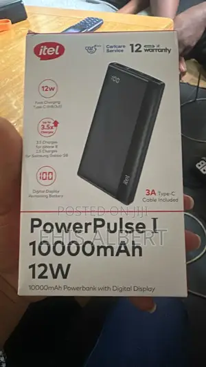 Itel Power Bank 10000mah (12w) Fast Charging