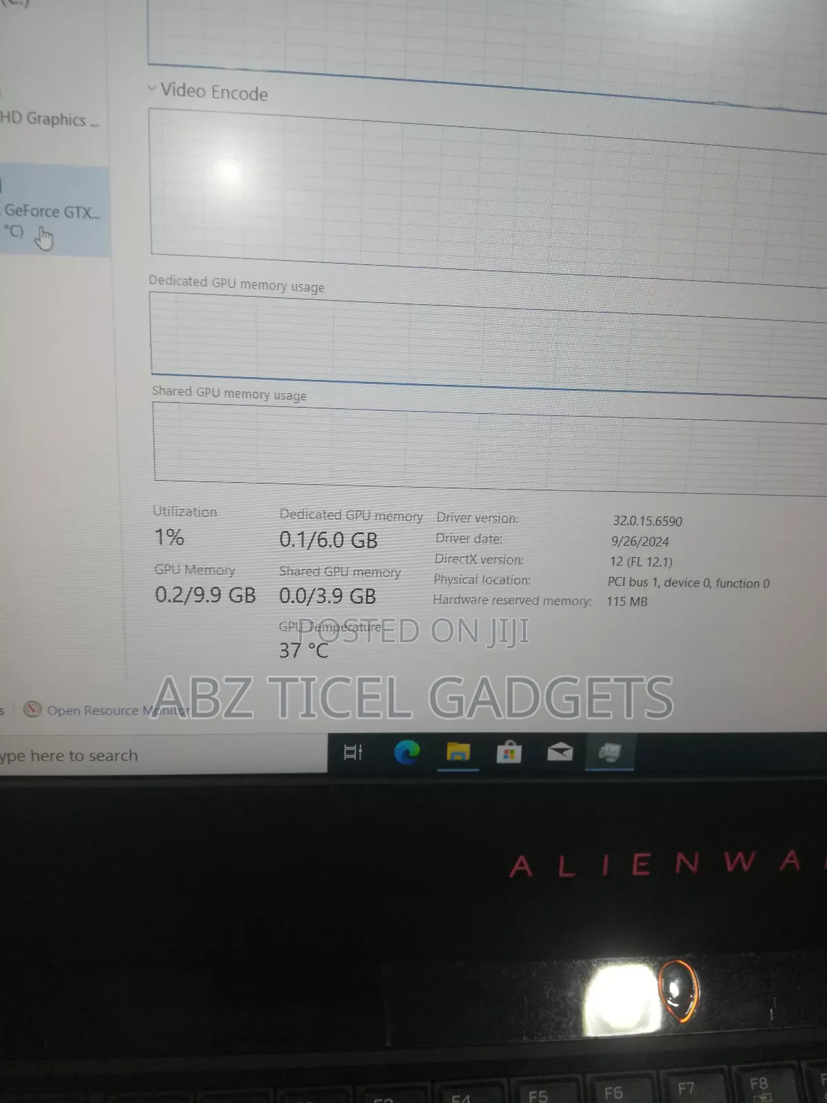 Laptop Dell Alienware 15 16GB Intel Core I5 HDD 1T