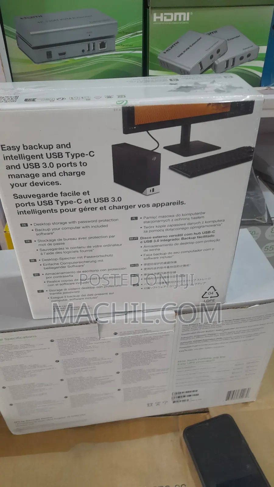 Seagate External 10tb HDD With Hub / Avec Concentrateur