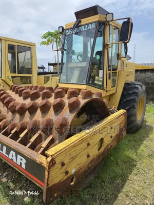 A Caterpillar Padfoot Roller Drum and Tyre