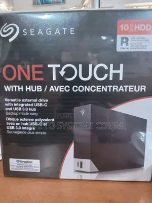Seagate External 10tb HDD With Hub / Avec Concentrateur Power