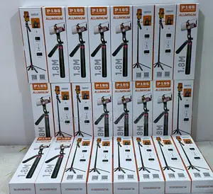 P185 1.85m Four Legged 360° Rotate Bluetooth Selfie Stick