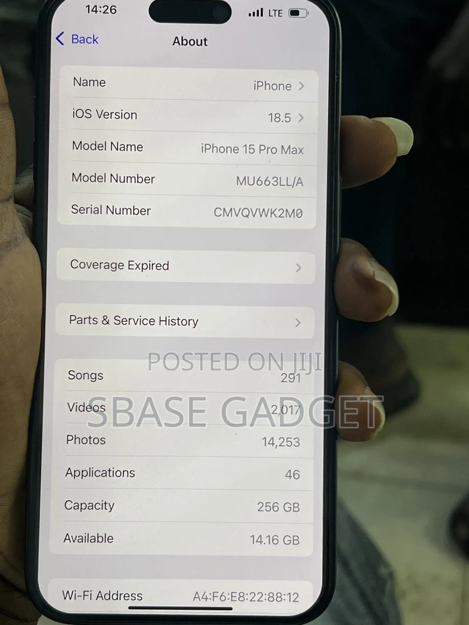 Apple iPhone 15 Pro Max 256 GB Black