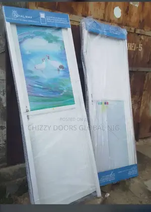 Toilet Aluminum Half Glass Door 7ft by 750
