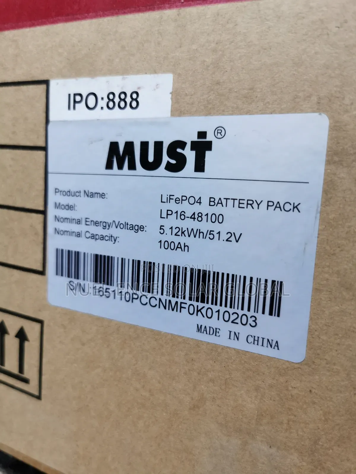 5kw 51.2v Must Lithium Batteries