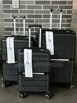 Shine on With Our Beautiful Set of Rubber Luggage