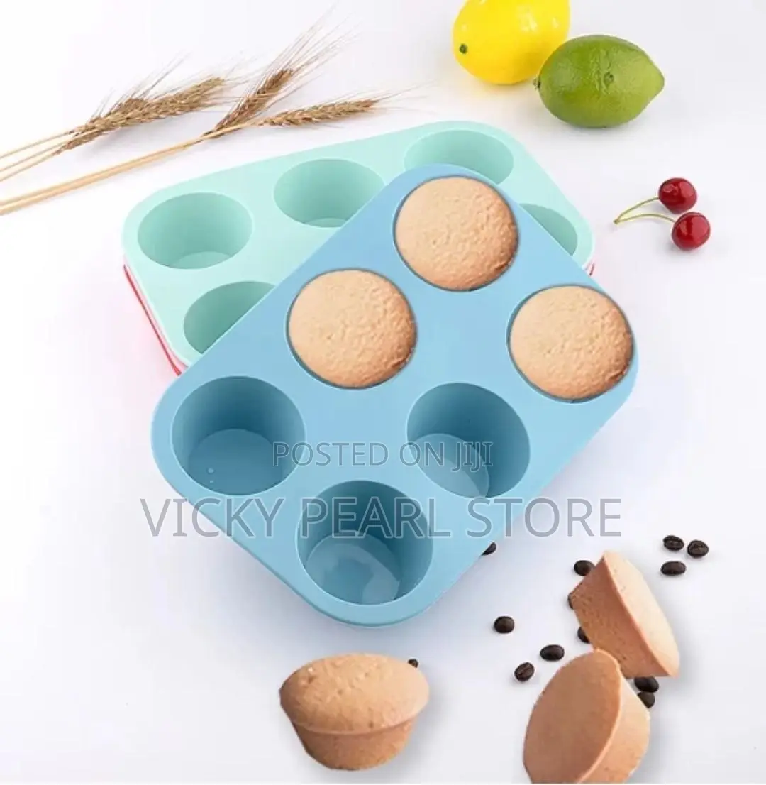 6cups Silicone Cup Cake Mould