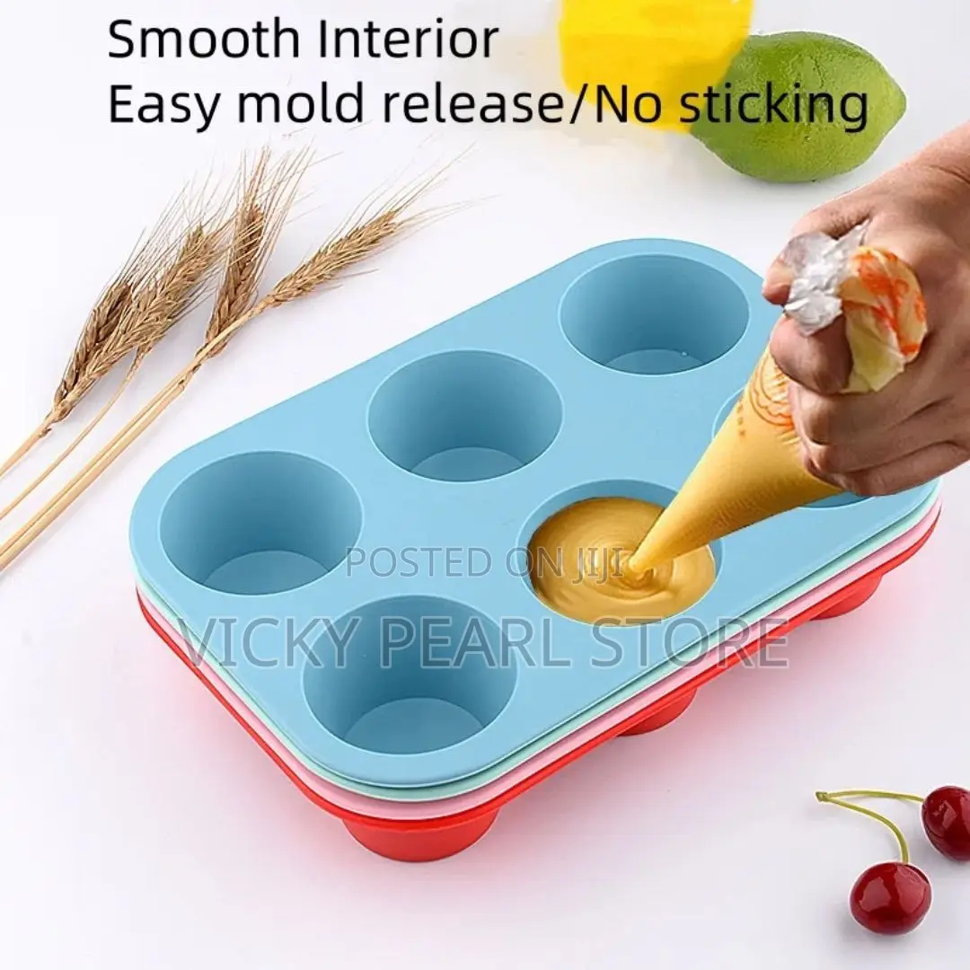 6cups Silicone Cup Cake Mould