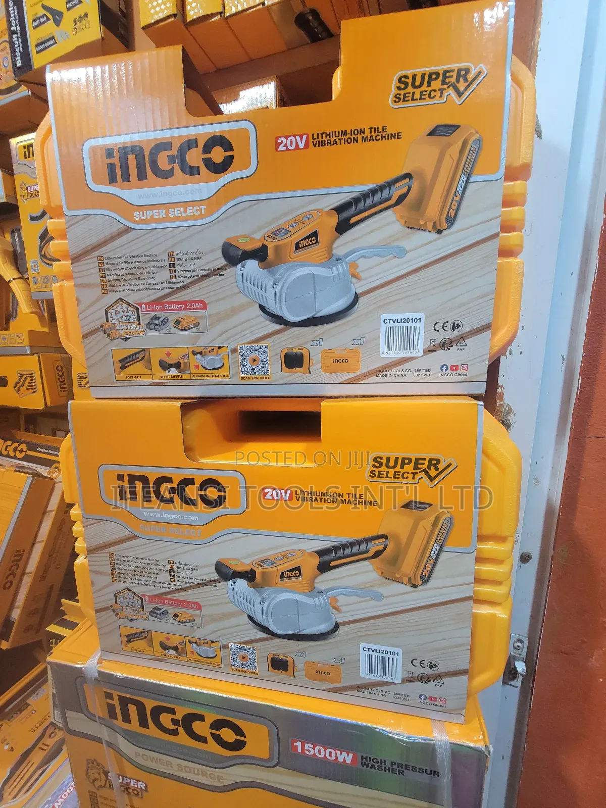 Tiling Sucker Tile Vibration Machine Cordless Ingco