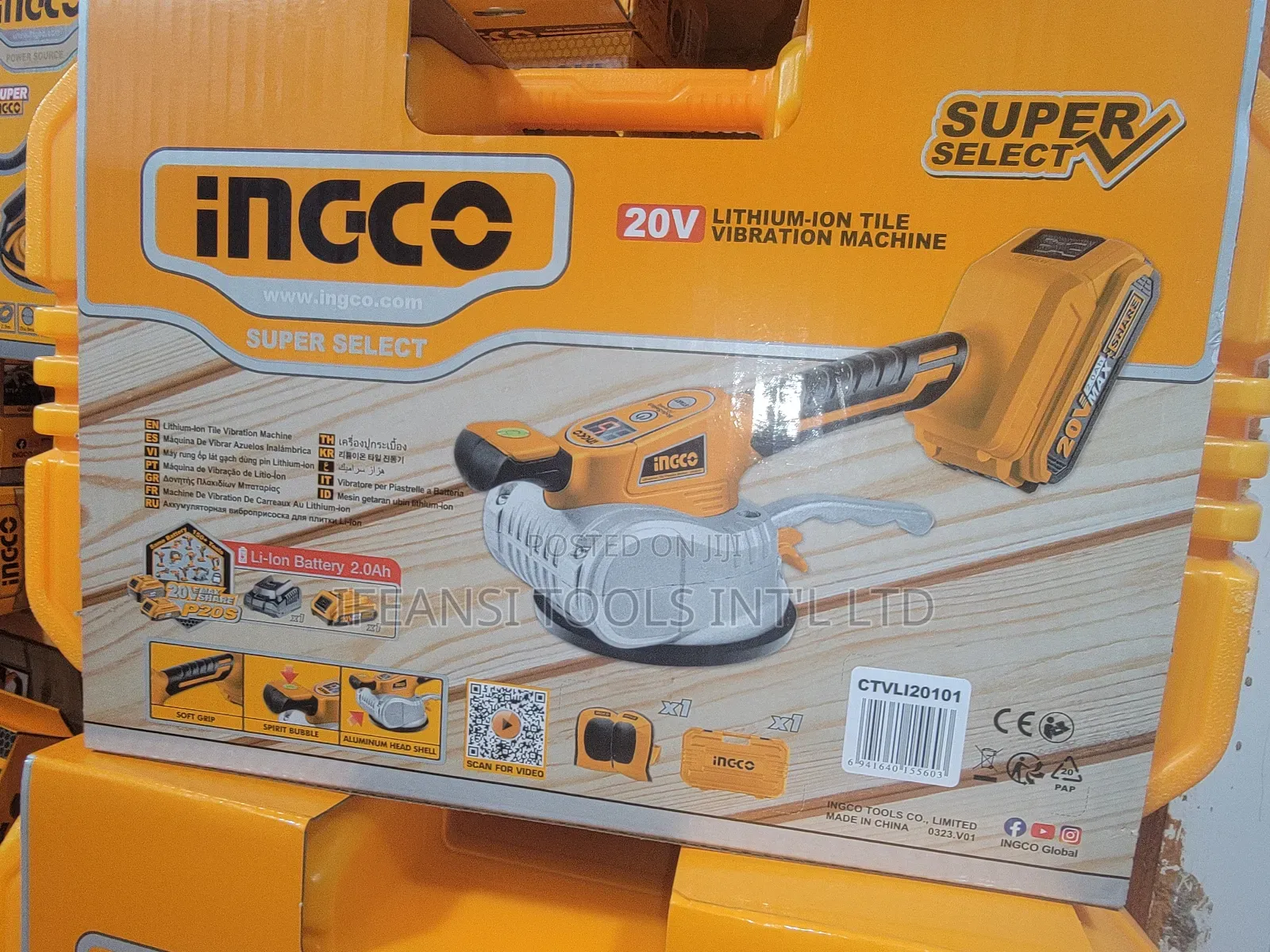 Tiling Sucker Tile Vibration Machine Cordless Ingco