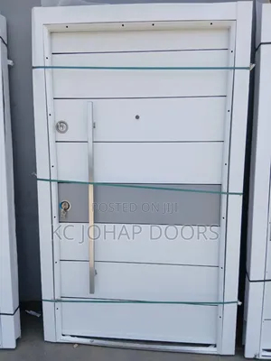 White 4ft by 7ft Quality Turkey Door for Front Entrance