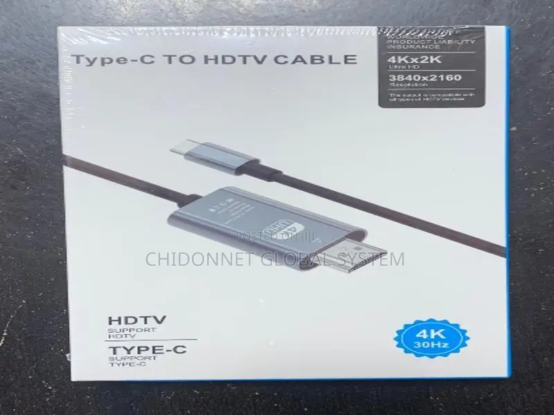Type C to Displayport Thunderbolt Cable High Speed Port