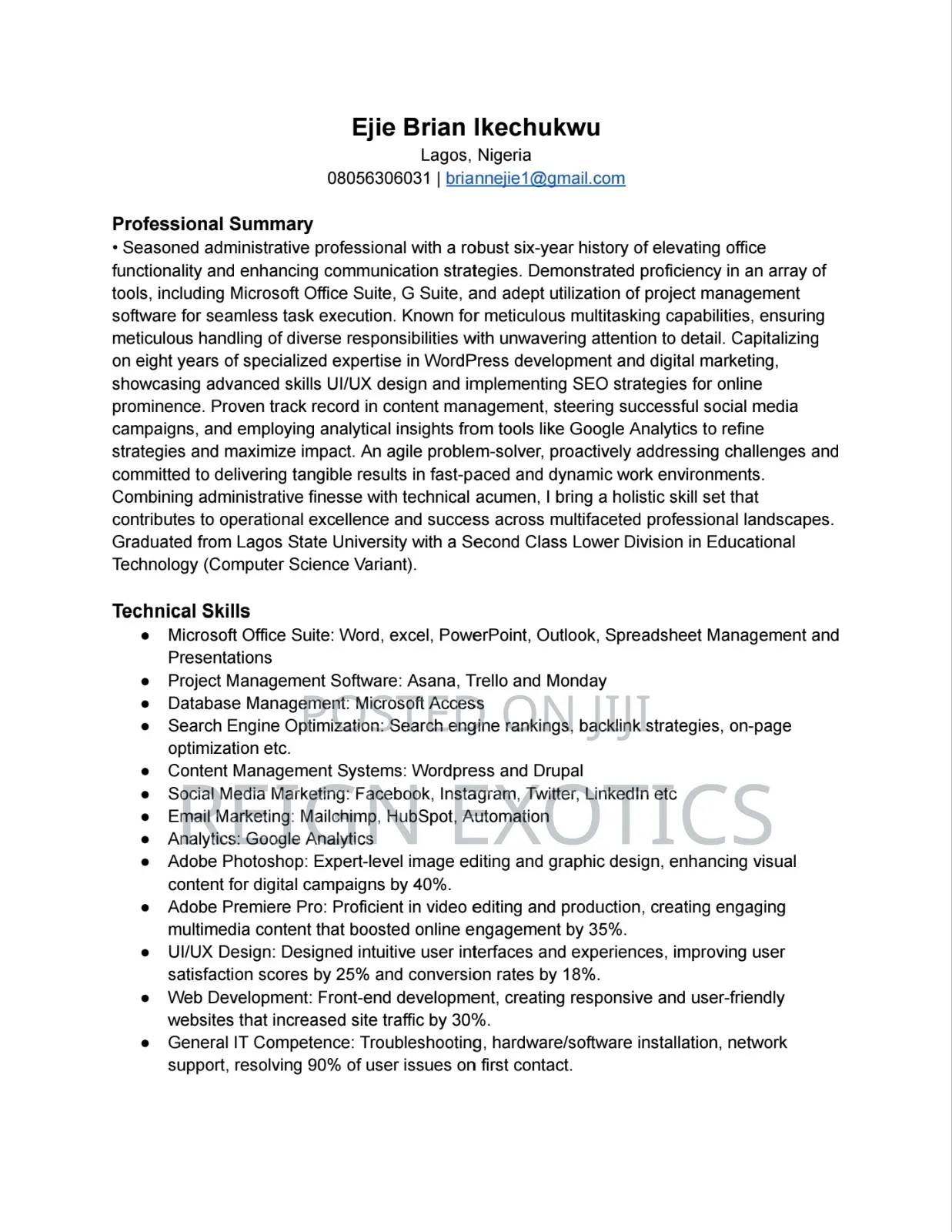 Job Application
