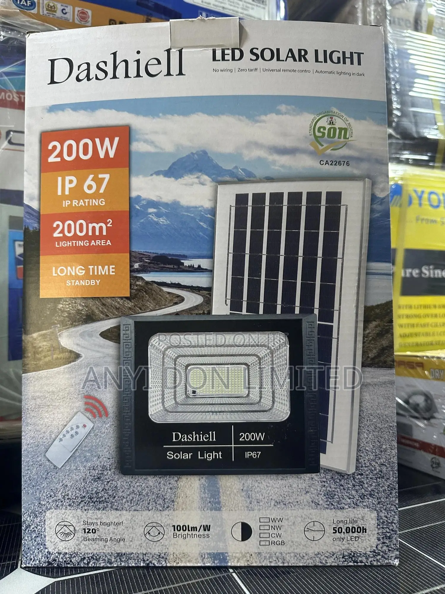 200w Solar Flood Light All in One