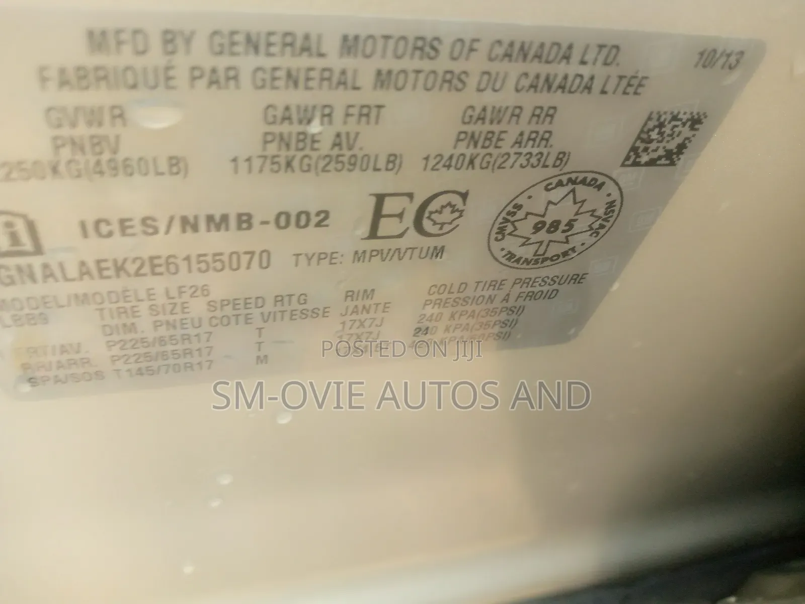 Chevrolet Equinox 2013 Silver