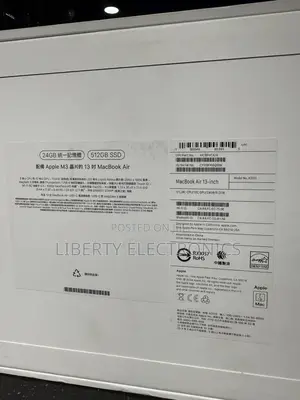 New Laptop Apple MacBook Air 2024 M3 13-Inch 24GB Apple M3 SSD 512GB