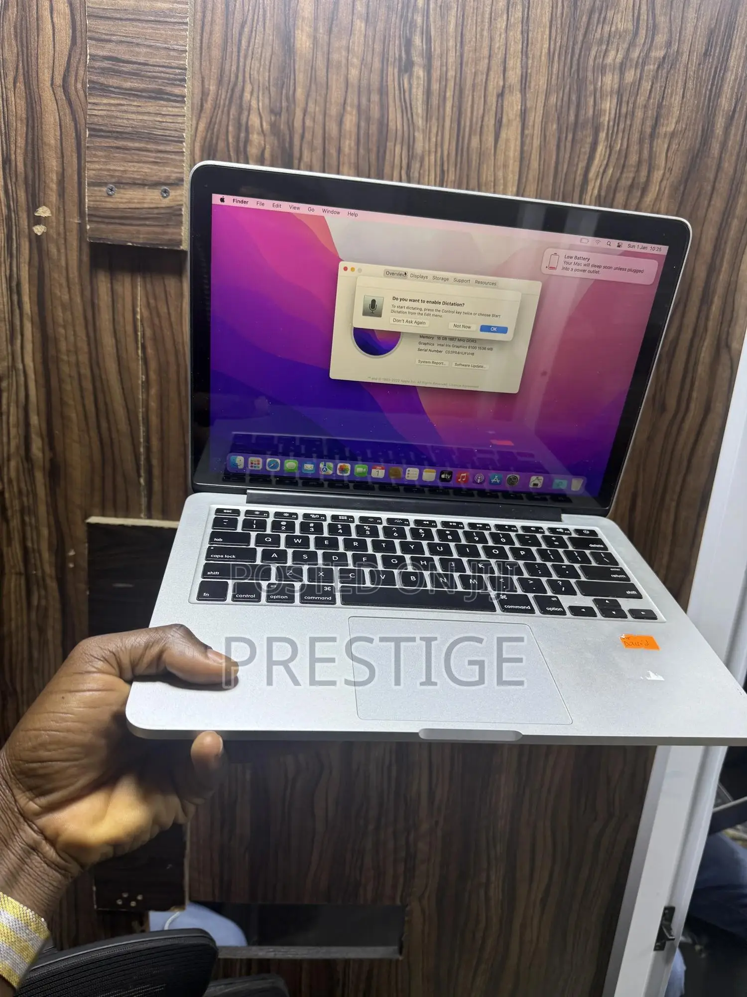 Laptop Apple MacBook Pro 2015 16GB Intel Core I7 SSD 1T
