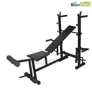 Adjustable Weight Bench With Barbell Rack, Folding Multi-Function