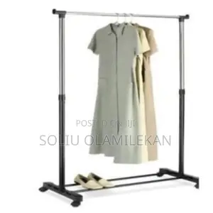 Adjustable Movable Single Pole Hanger With Wheels