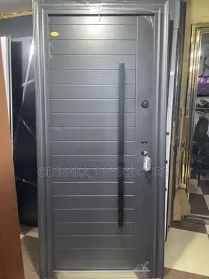 8ft By 3ft German Special Steel Door Grey (Vertical Line Design)