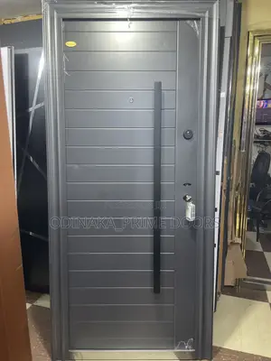 8ft By 3ft German Special Steel Door Grey (Vertical Line Design)