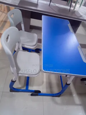 Quality Turkish High Standard Double Student Chair and Desk