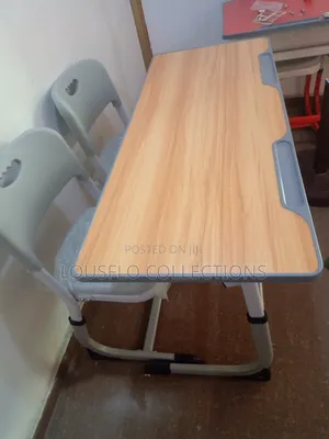 Quality Turkish High Standard Double Student Chair and Desk
