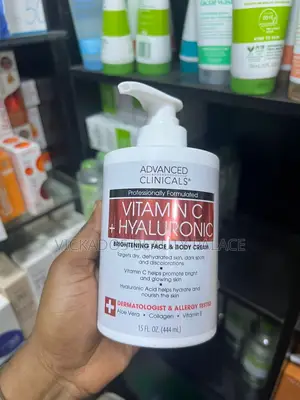 Advanced Clinicals Vitamin C + Hyaluronic Face & Body Lotion