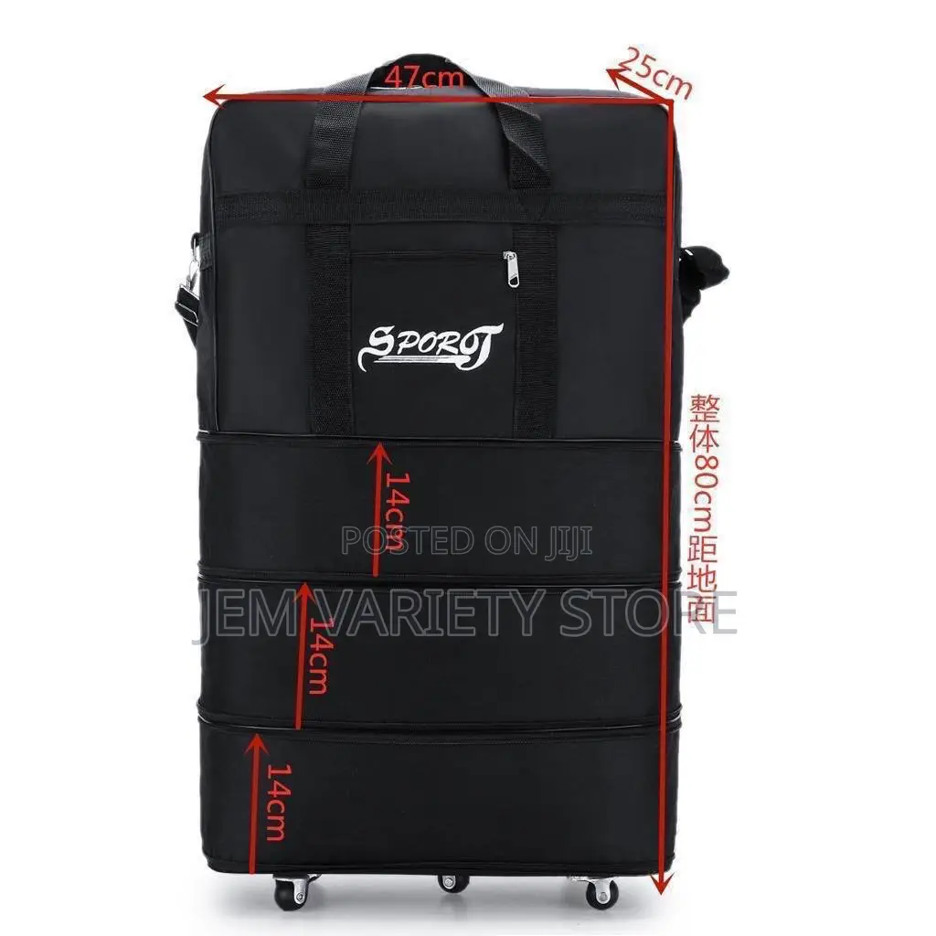 Collapsible High Quality Leather Luggage Bag