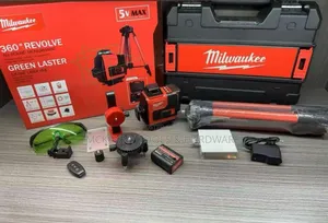 Milwaukee Green Laser Level Kit, M12 Green 360° 3-Plane Laser.