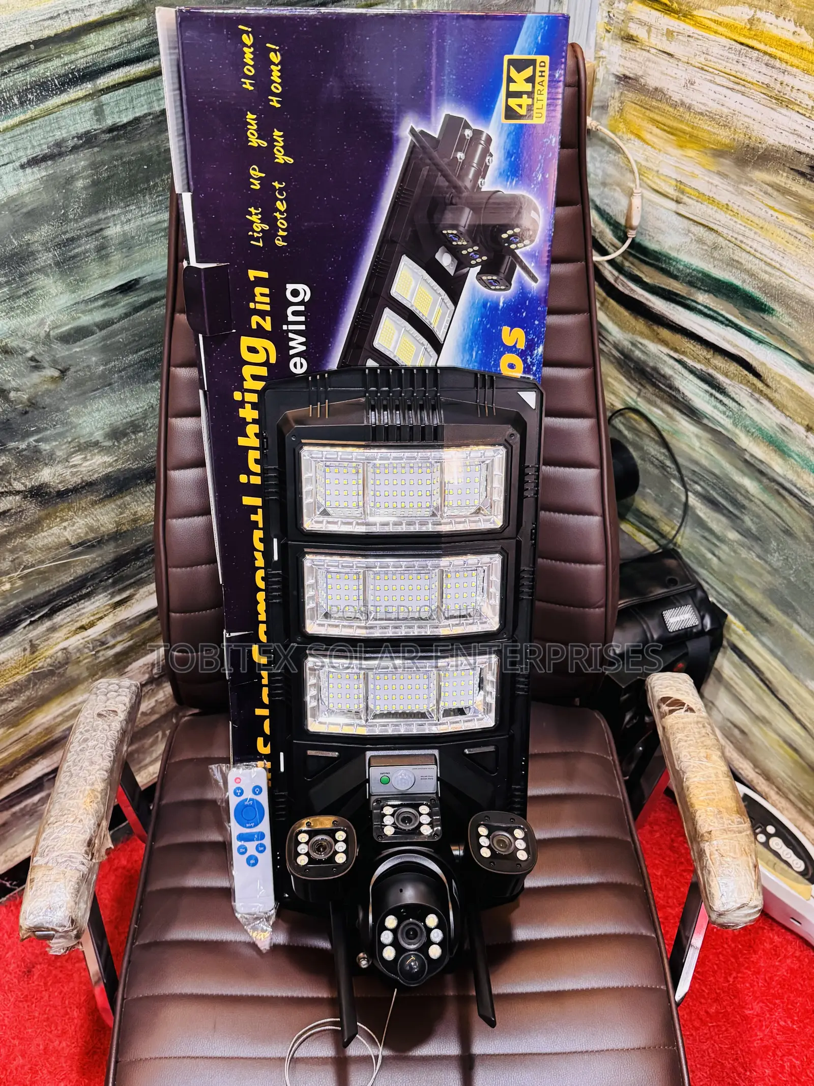 Al Solar Camera+Lighting 2 in T Light Up Yo Easy to Achieve