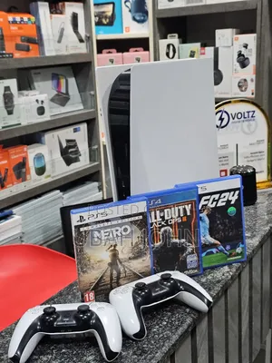 Clean Ps5 Fat With 2 Game Pads and 3 Game CDS