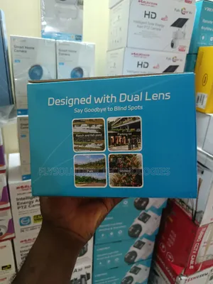 V380 Max Dual Lens 4g Solar Powered Camera