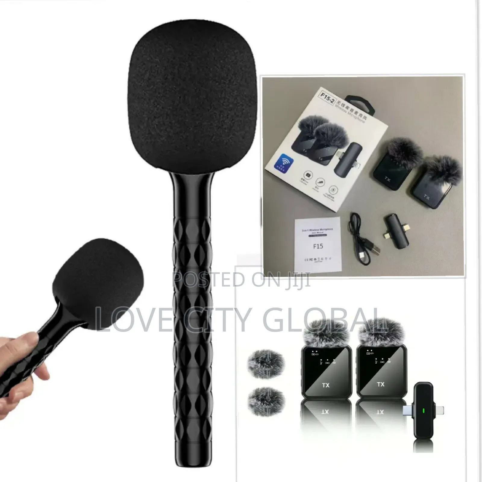 F15-2 Anc Wireless Microphone Kit Handheld Stick - Phone, Computer