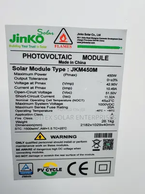 450w Jinko Solar Panel