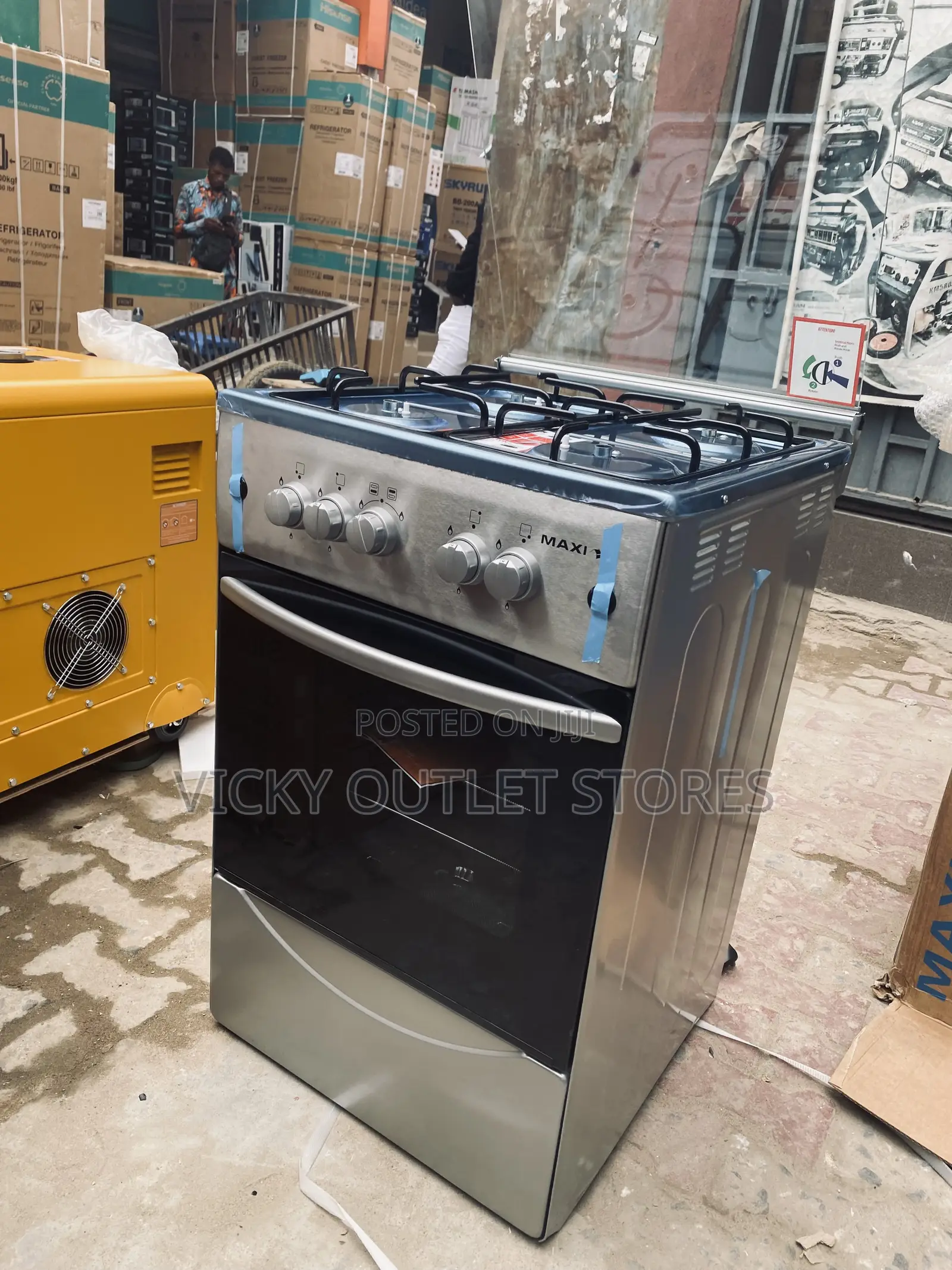 Maxi 50x50 4burner Auto Ignition Standing