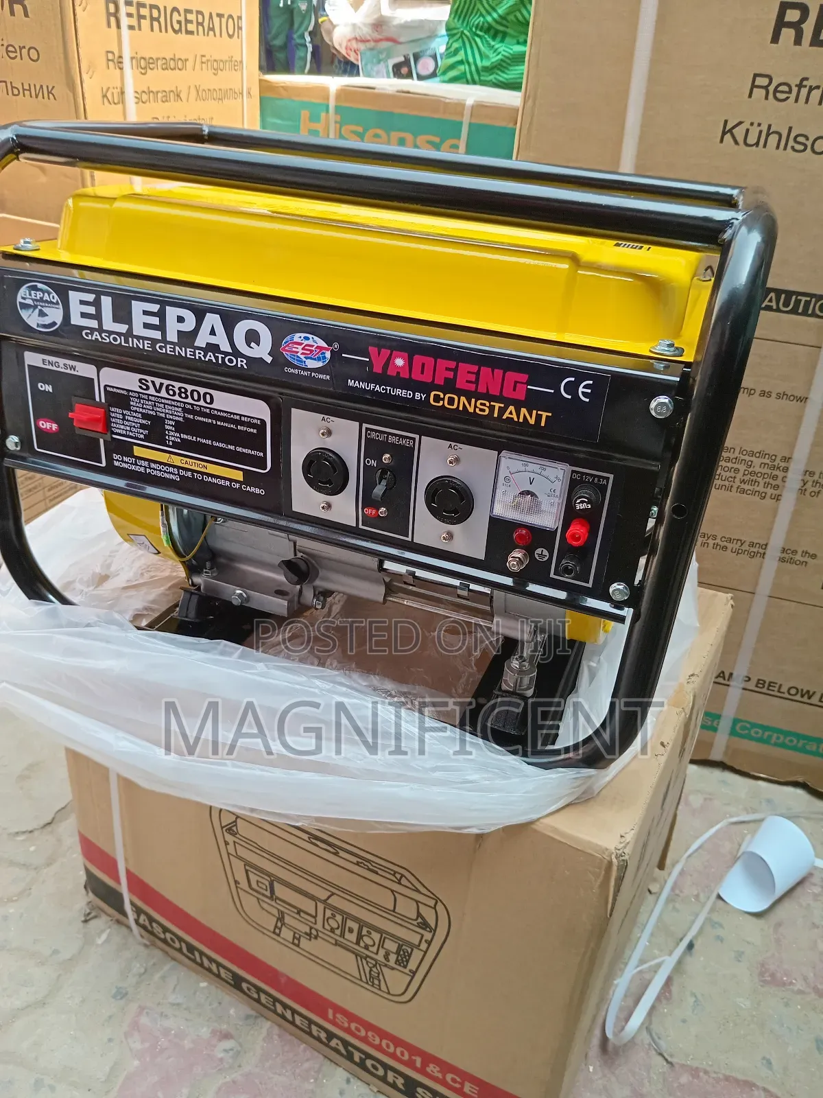 4.5 Kva 100% Copper Coil Elepaq Generator